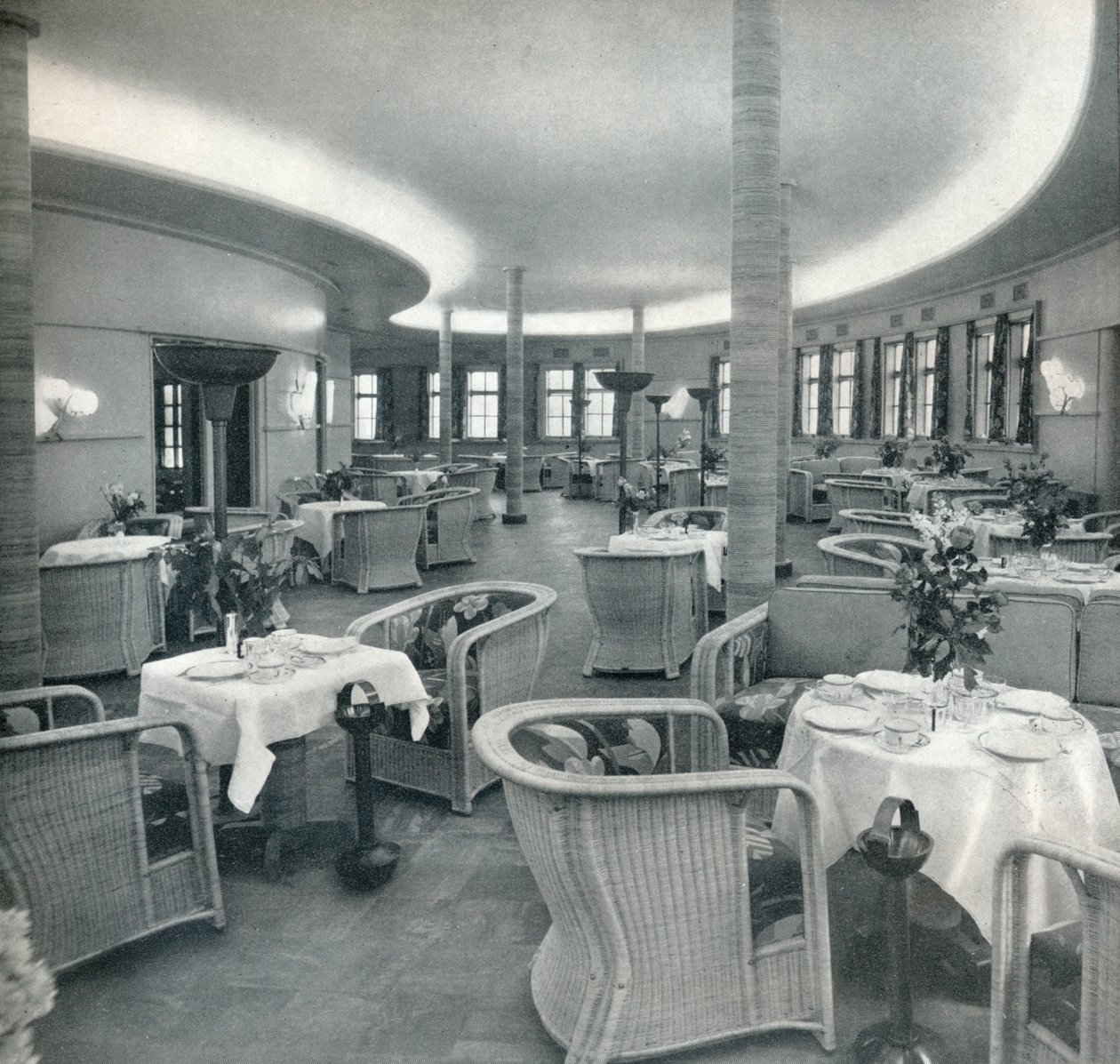 La sala da tè del Conte Di Savoia, 1933 da Unbekannt