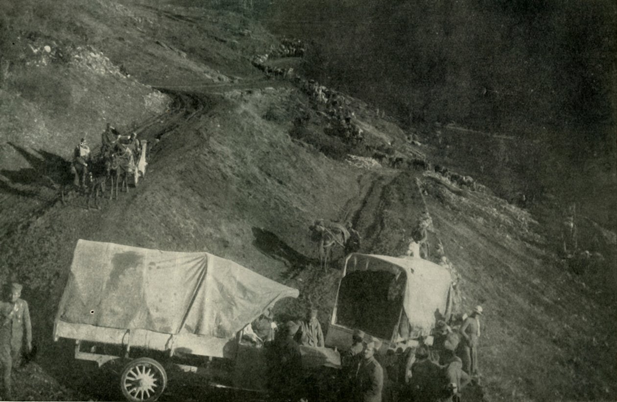 La terribile ritirata dalla Serbia, 1919 da Unbekannt