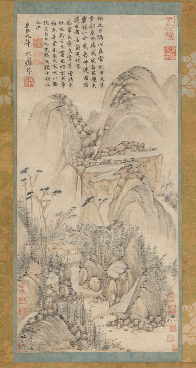 La Capanna di Paglia a Liangchang, XVII-XVIII secolo da Unbekannt
