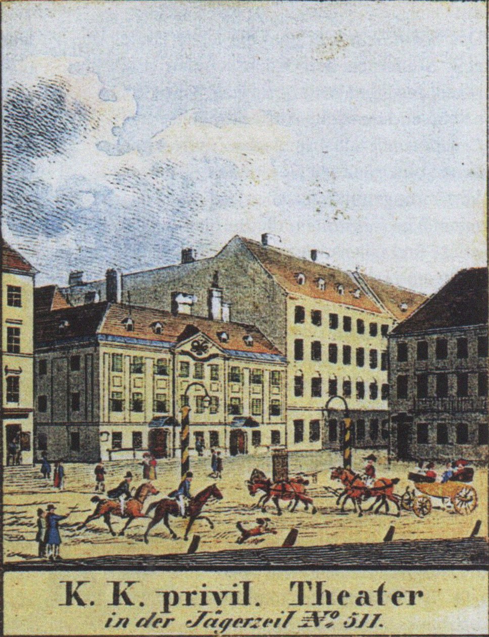 Il Teatro an der Wien, Vienna, inizio XIX secolo da Unbekannt