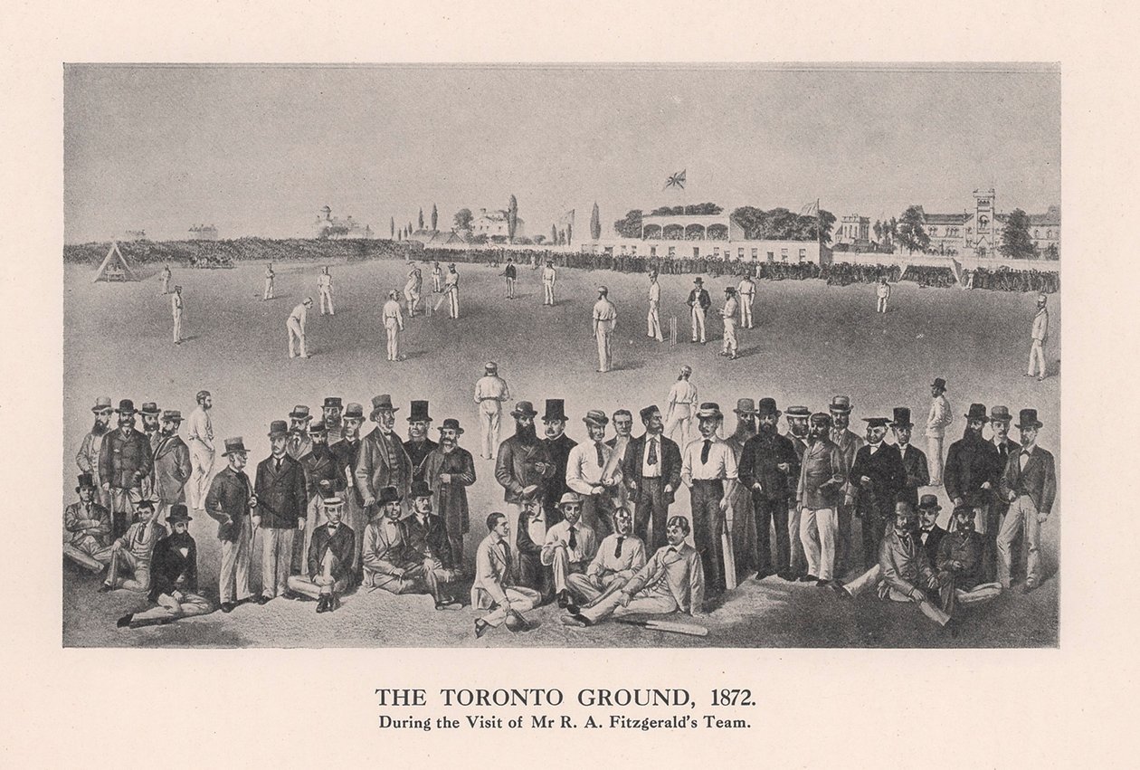 Il campo di cricket di Toronto, 1872 da Unbekannt