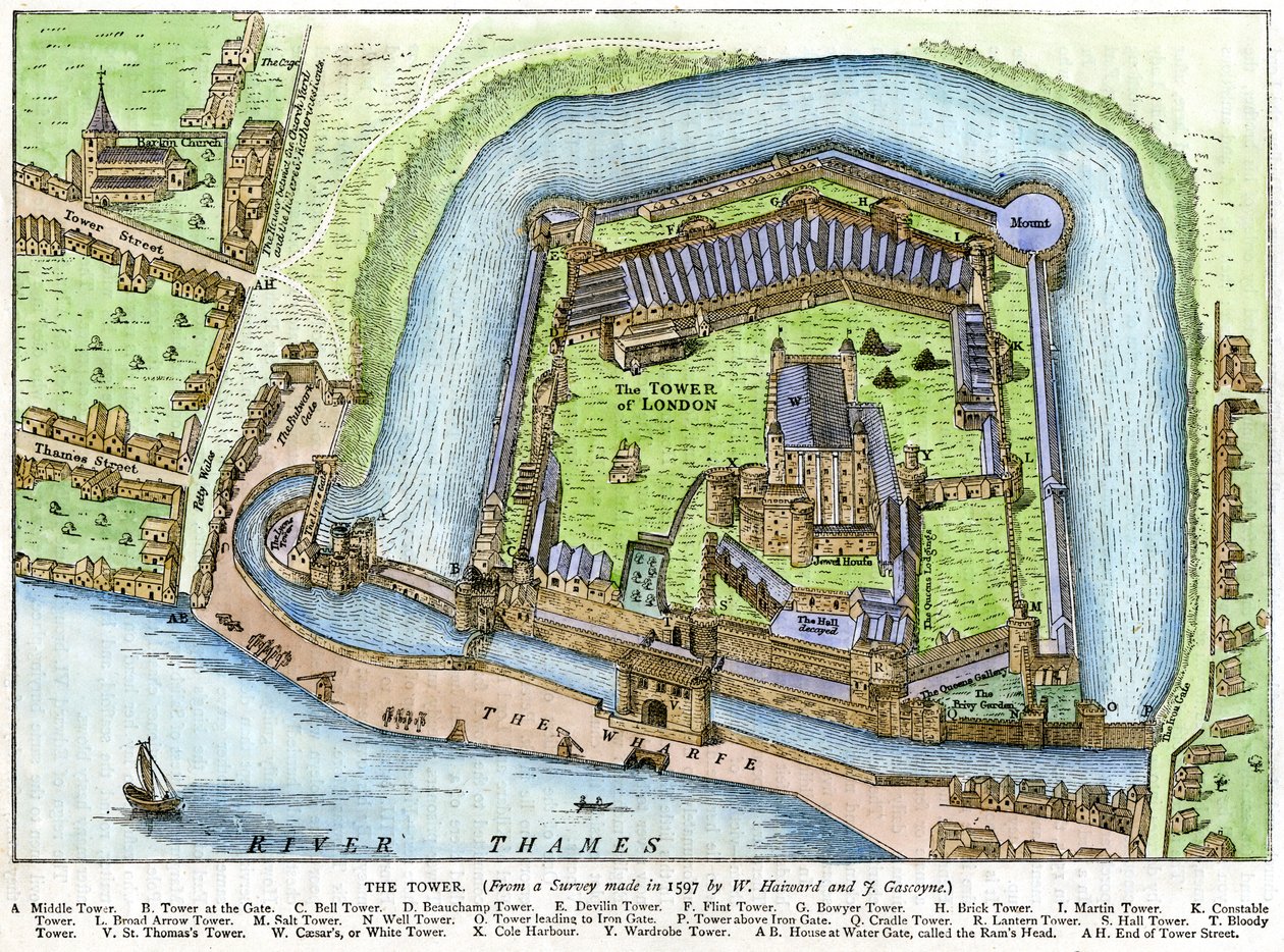La Torre, Londra, XIX secolo da Unbekannt