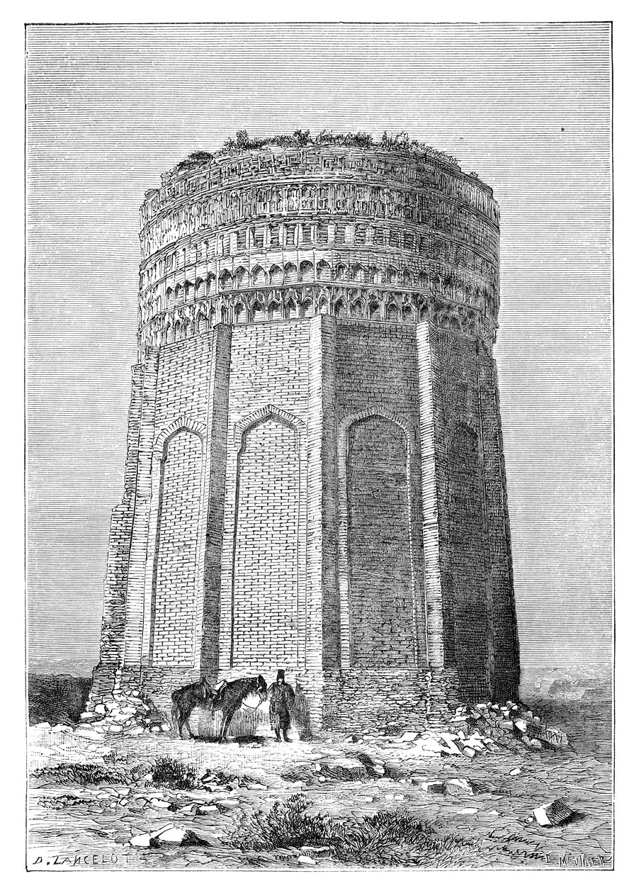 La Torre di Meimandan, Persia Iran, 1895 da Unbekannt