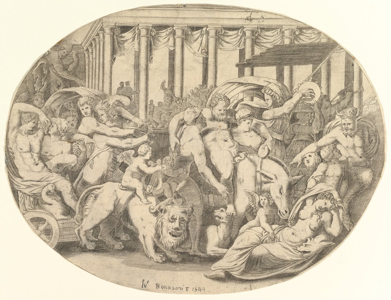 Il trionfo di Bacco, XVI secolo da Unbekannt
