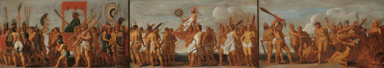 Il trattamento dei prigionieri di guerra da parte dei Tupinambá, c.1630 da Unbekannt