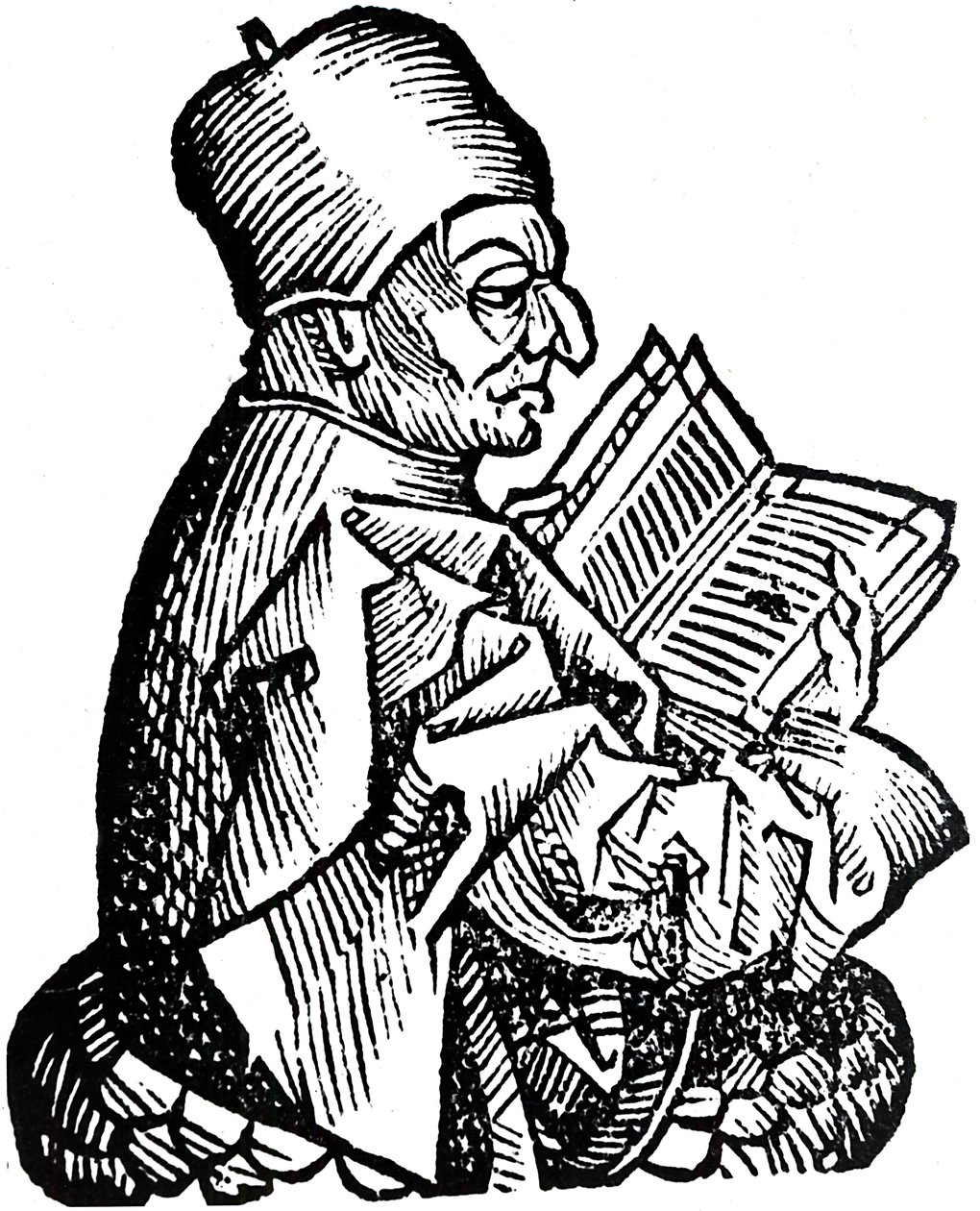 Il Venerabile Beda c673-735, teologo, studioso e storico anglosassone, 1493 da Unbekannt