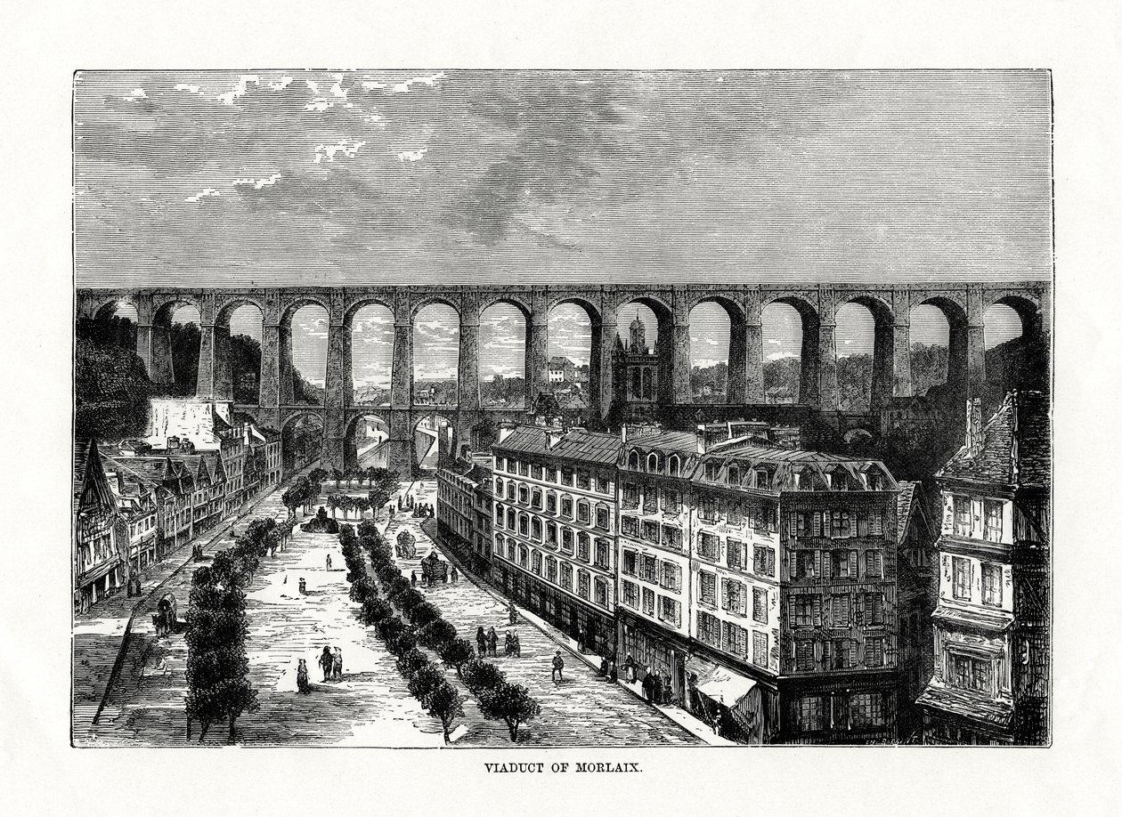 Il viadotto a Morlaix, Francia da Unbekannt