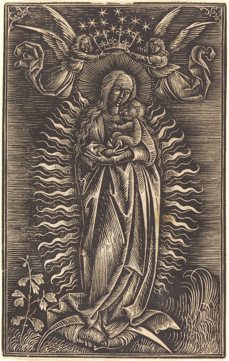 La Vergine incoronata da due angeli da Unbekannt