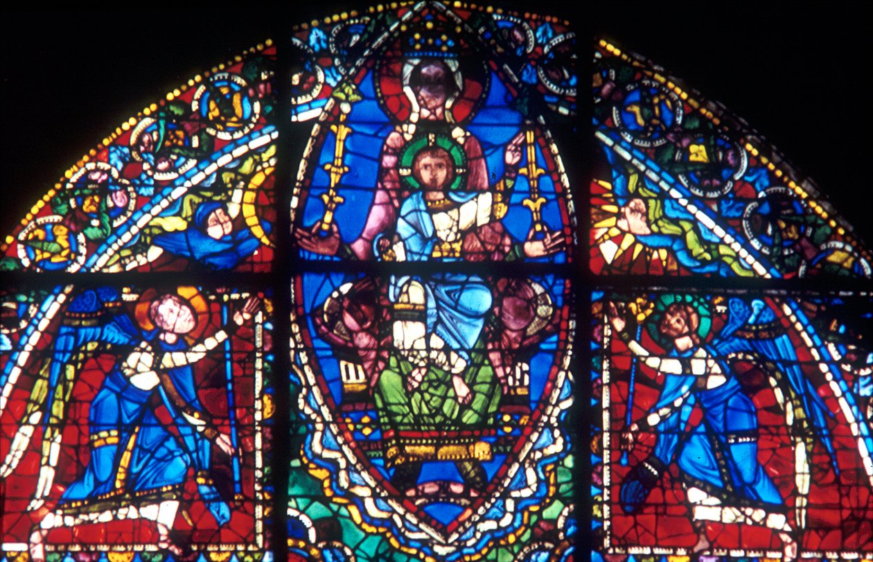 La Vergine e Cristo circondati da angeli, XII secolo da Unbekannt