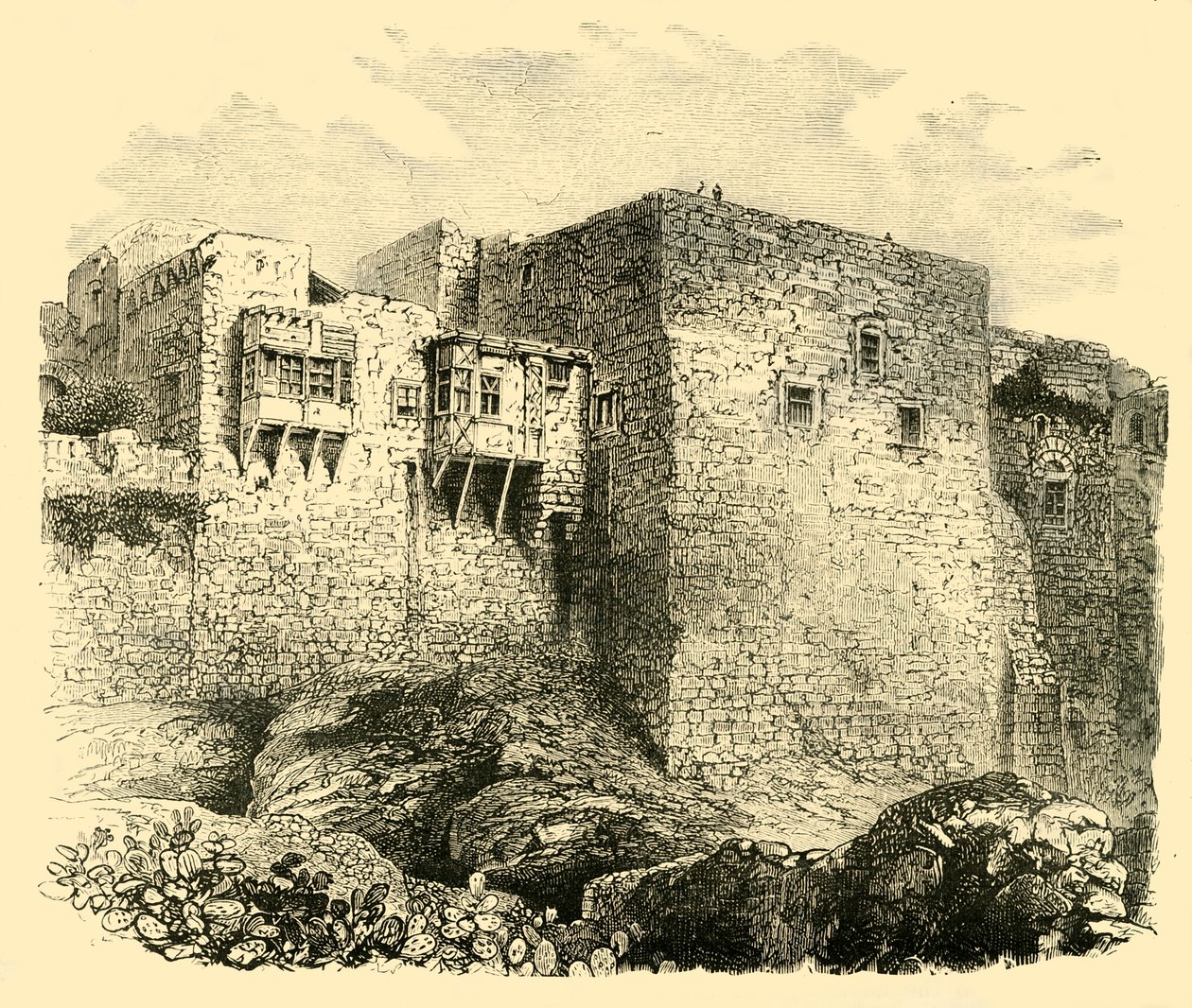 Le Mura di Gerusalemme, 1890 da Unbekannt