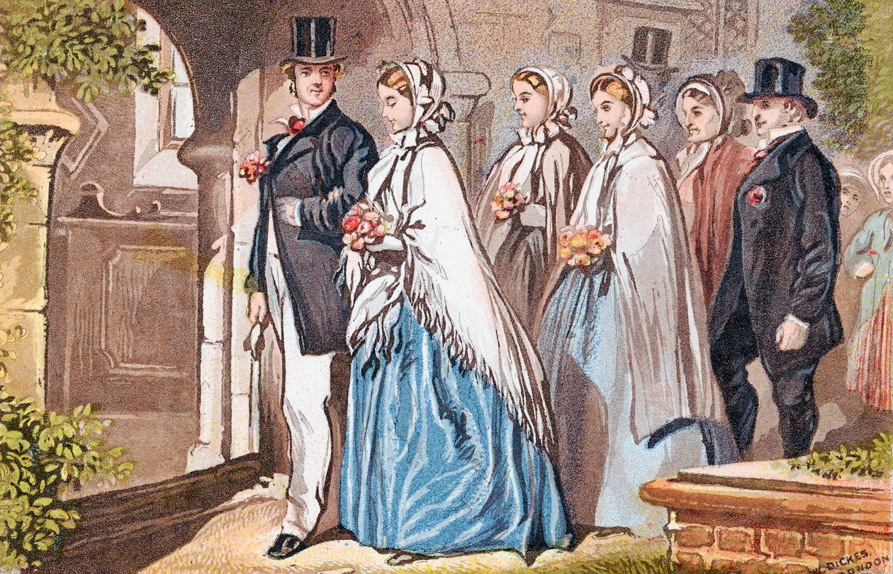 Il giorno del matrimonio, c1885 da Unbekannt