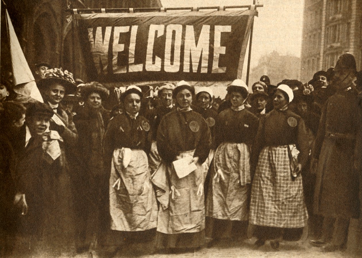 Il benvenuto alle vittime della tirannia maschile, 1908, 1933 da Unbekannt