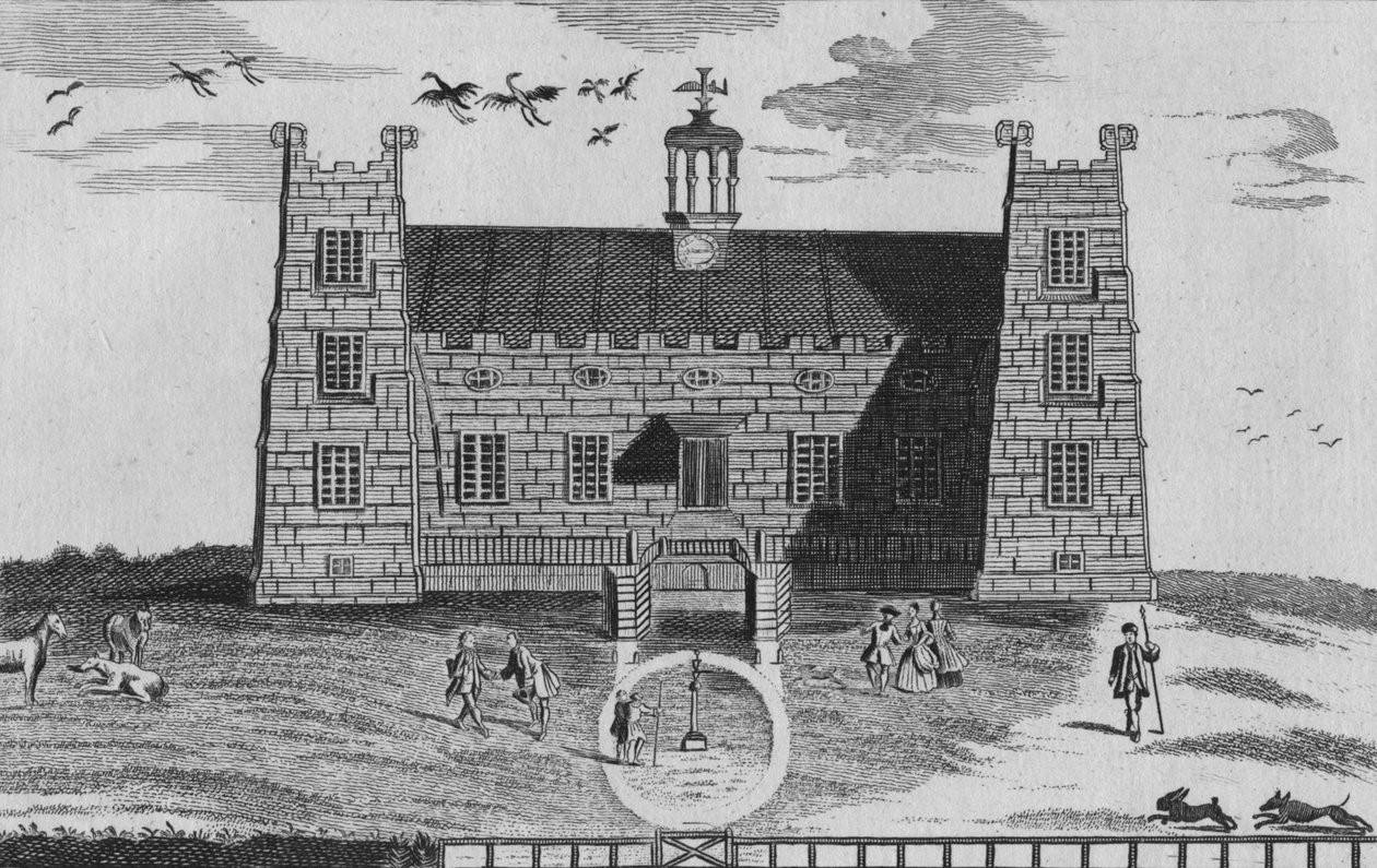 Il prospetto ovest del castello di Lumley, c1767 da Unbekannt