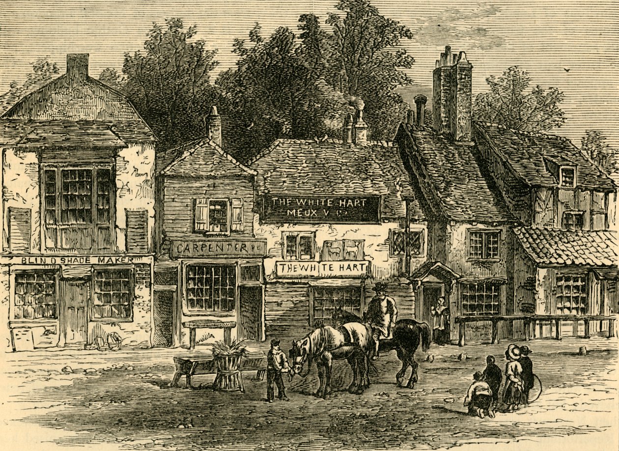 The White Hart, Knightsbridge, 1820, c1876 da Unbekannt
