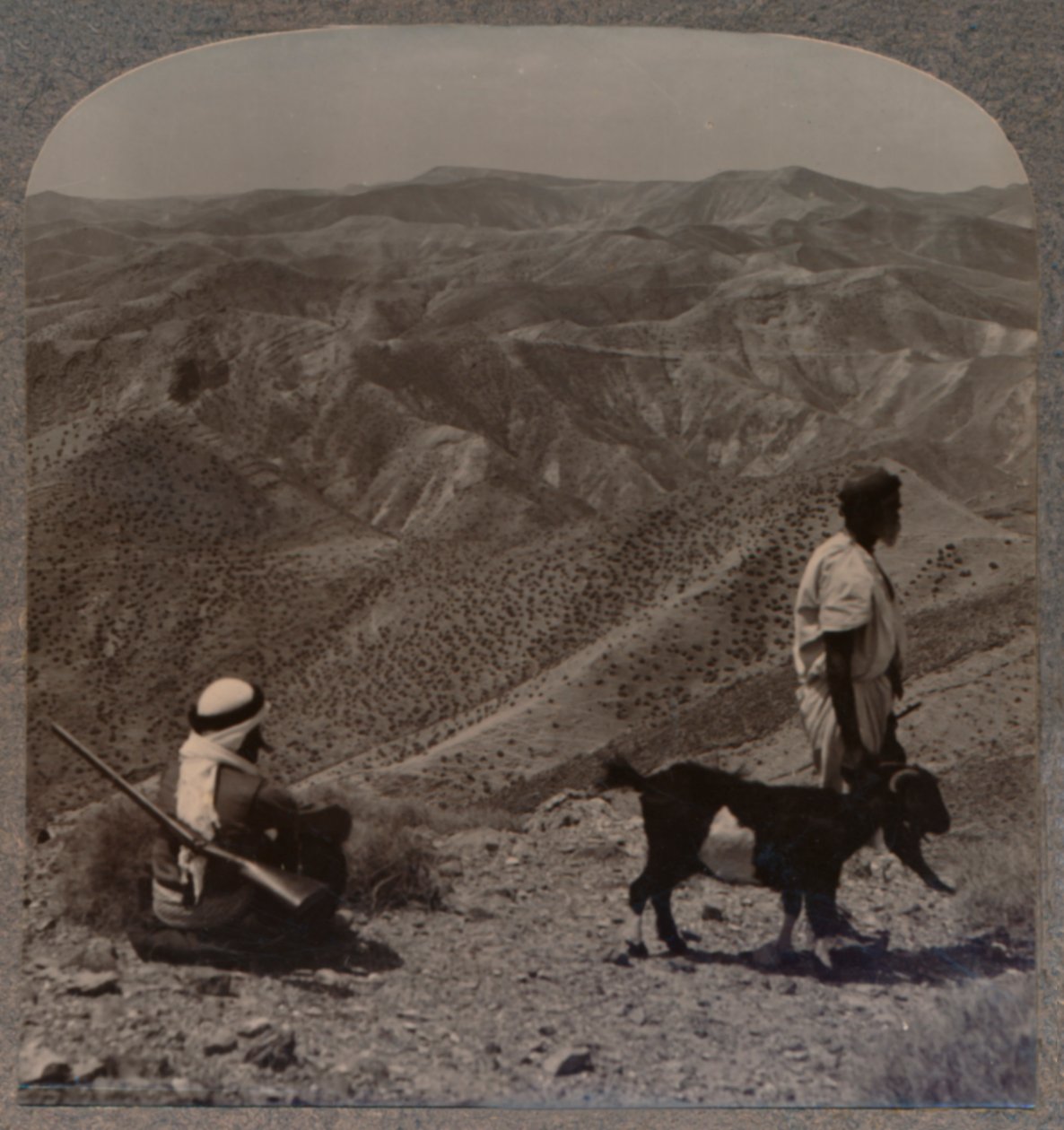 Il deserto della Giudea e il luogo del capro espiatorio, c1900 da Unbekannt