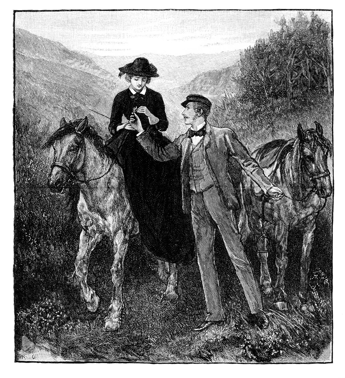 Il Corteggiamento della Principessa Reale, 1850s, 1888 da Unbekannt