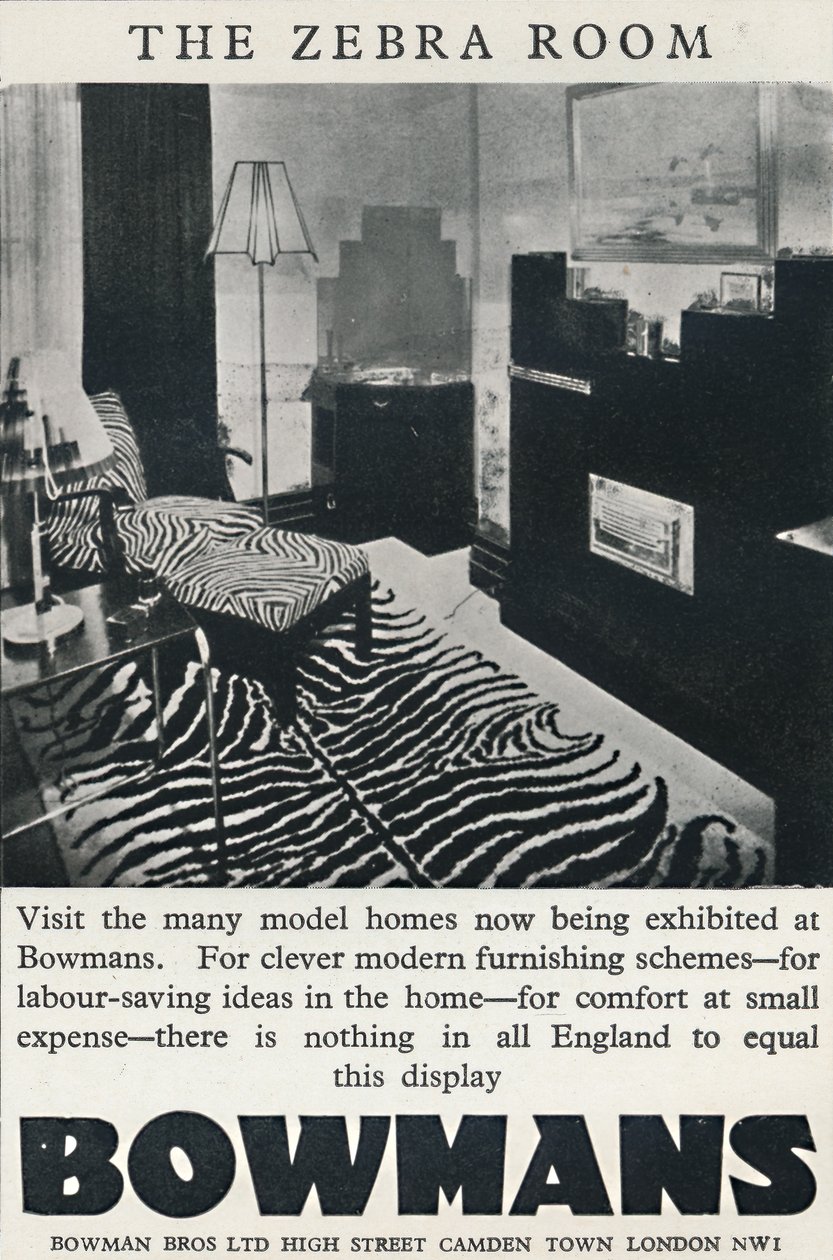 La Stanza della Zebra - Bowmans, 1933 da Unbekannt