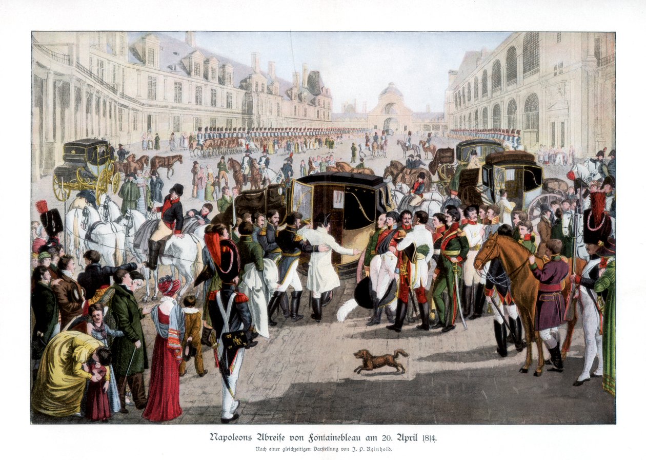 Gli addii a Fontainebleau, Francia, 20 aprile 1814, 1900 da Unbekannt