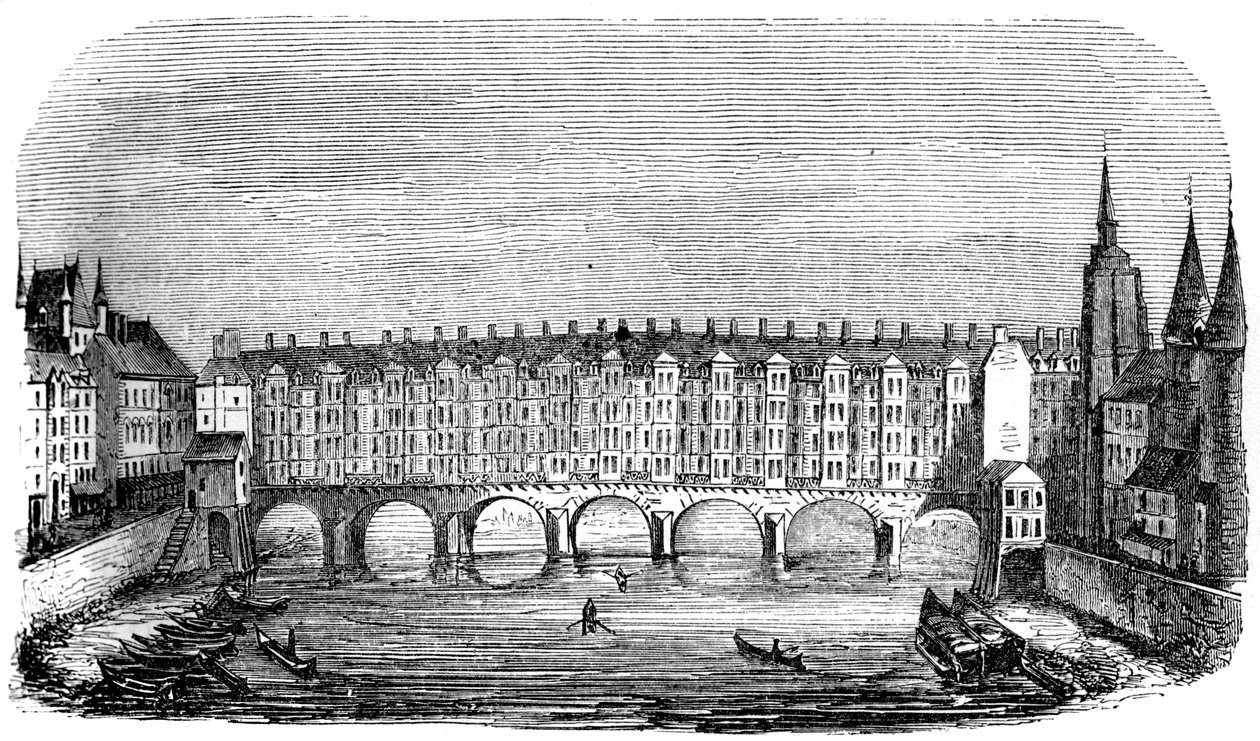 Il vecchio Pont aux Changers, Parigi, Francia da Unbekannt