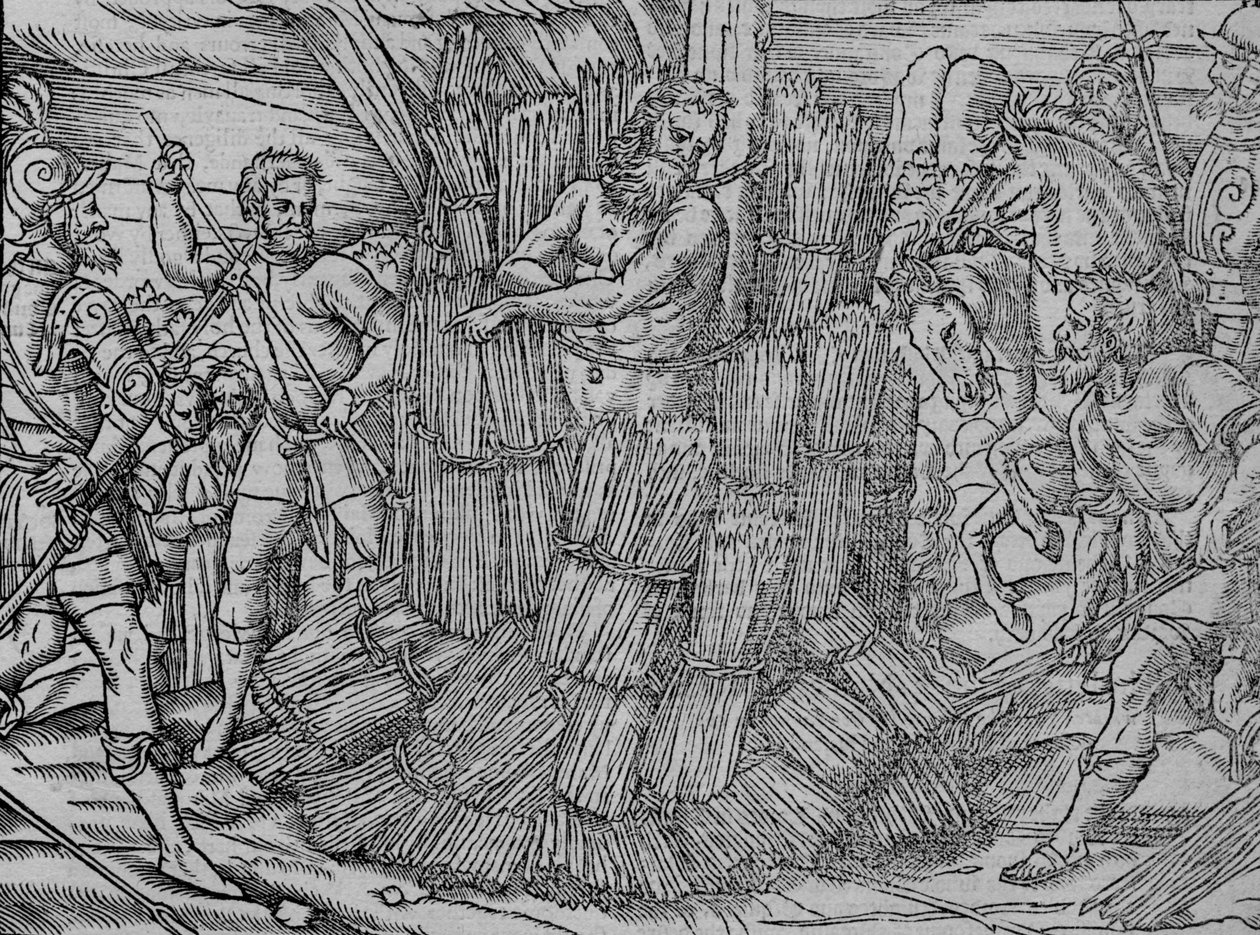 Il rogo del maestro Hierome di Praga, c. 1563 da Unbekannt
