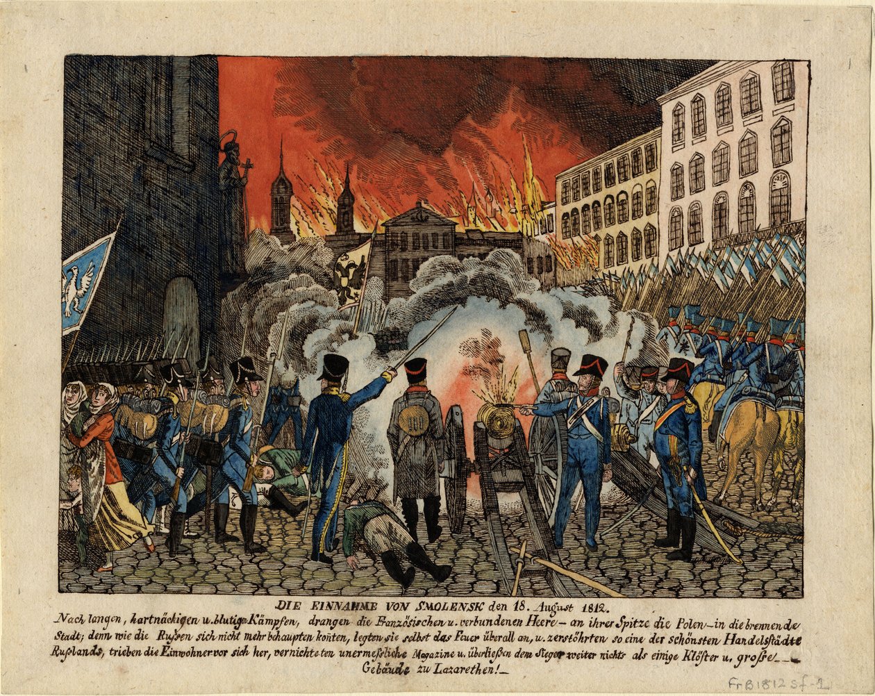 La Cattura di Smolensk il 18 agosto 1812, 1812 da Unbekannt