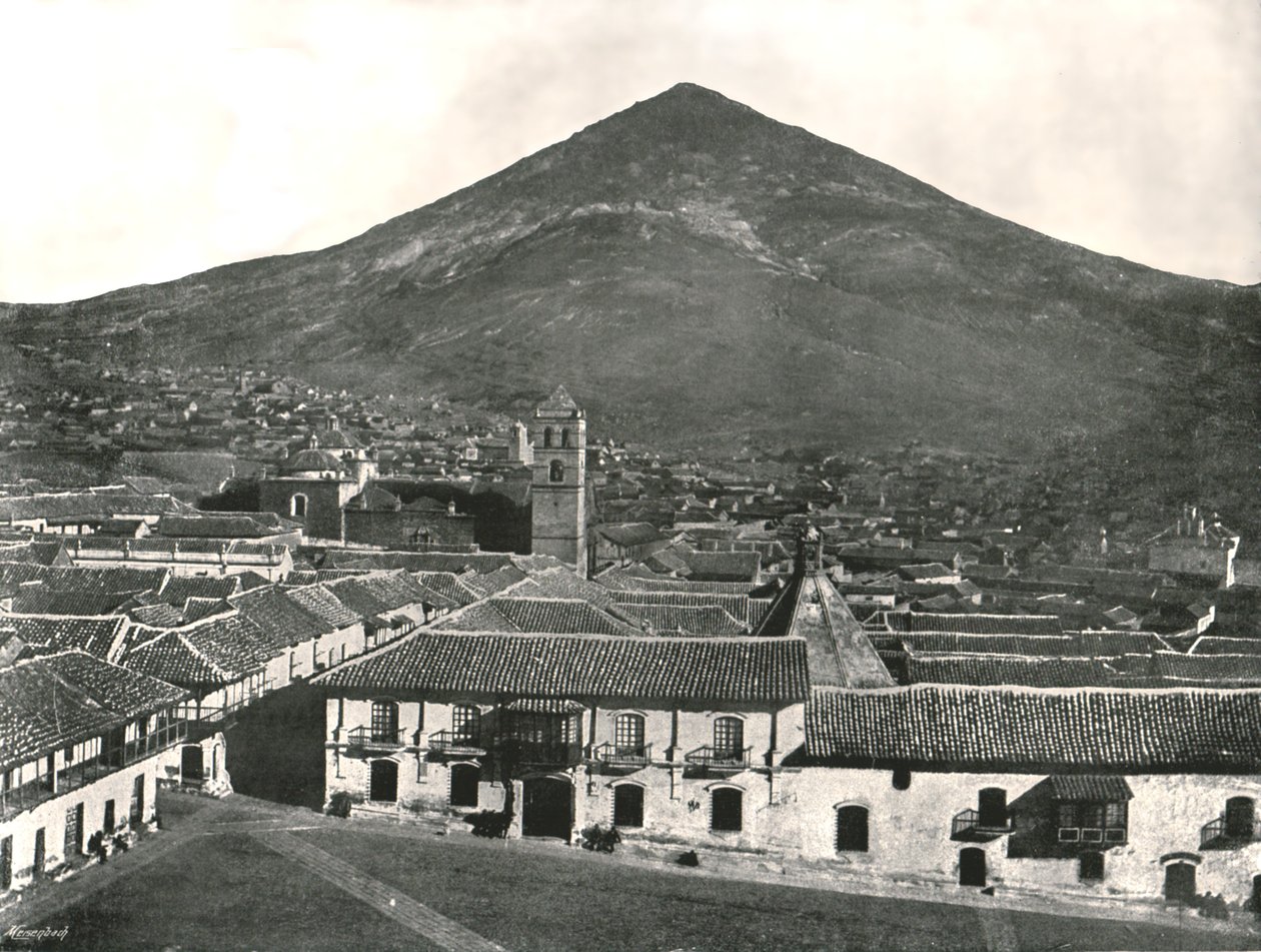 La città e la montagna, Potosi, Bolivia, 1895 da Unbekannt