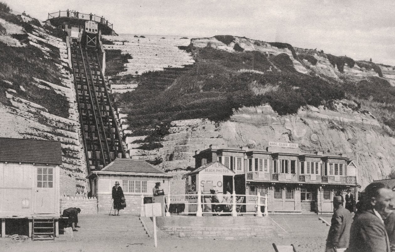 La funicolare sulla scogliera a Bournemouth, Dorset, inizio XX secolo da Unbekannt