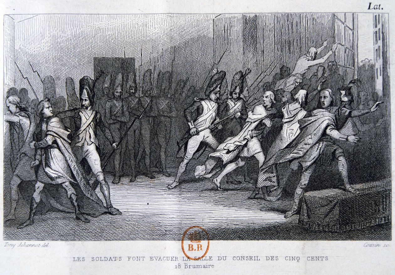 Il colpo di stato del 18 Brumaio 9 novembre, 1799, XIX secolo da Unbekannt