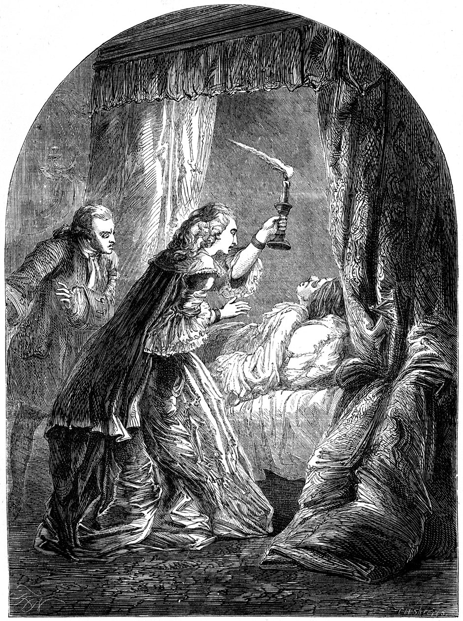 La morte di Federico, Principe di Galles 1707-1751, 1751 XIX secolo da Unbekannt