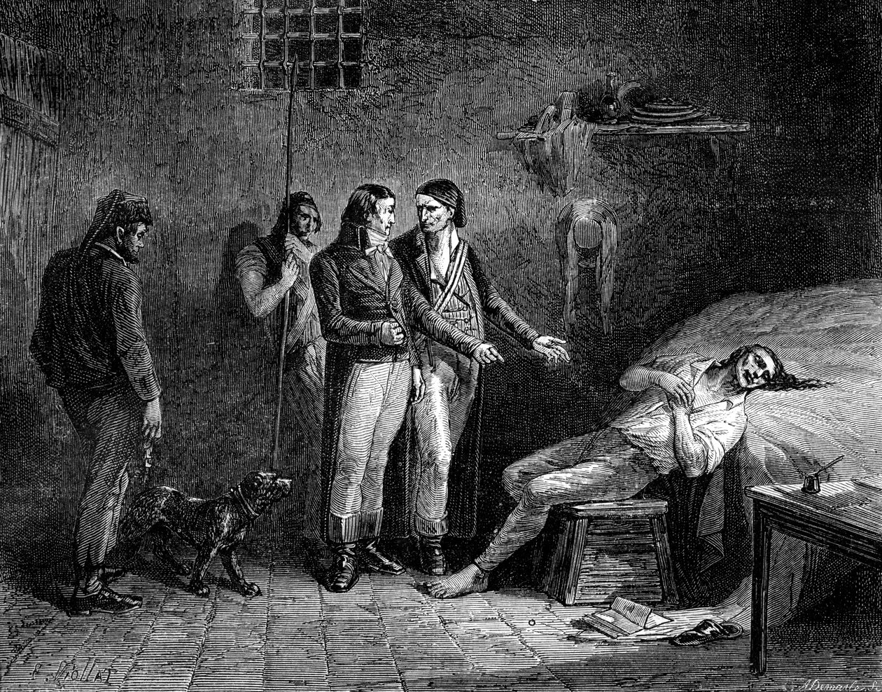 La morte del marchese de Condorcet, 1794 da Unbekannt