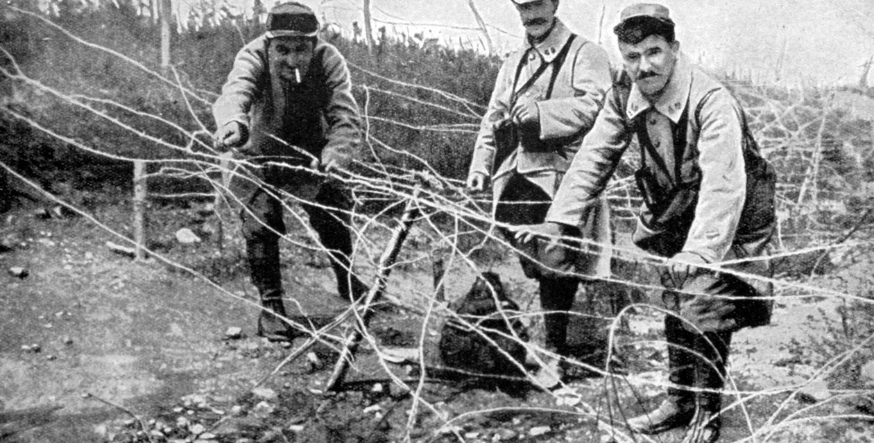Le difese di Carency, Francia, 1915 da Unbekannt