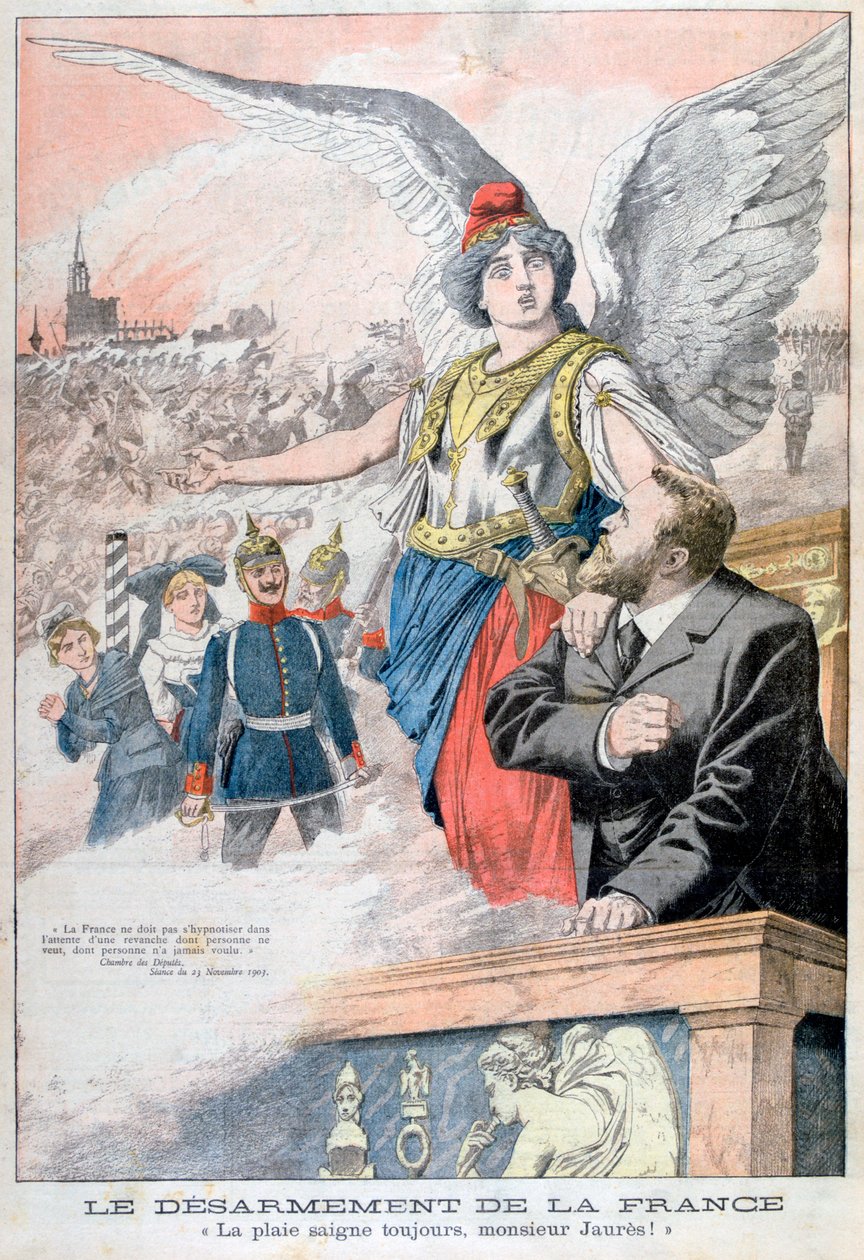 Il disarmo della Francia, la ferita sanguina sempre, signor Jaures!, 1903 da Unbekannt