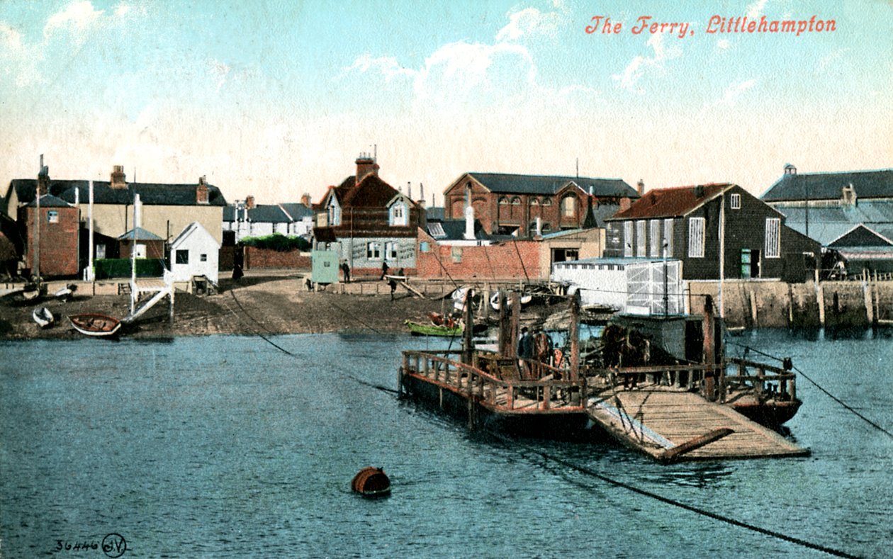 Il traghetto a Littlehampton, West Sussex, 1907 da Unbekannt