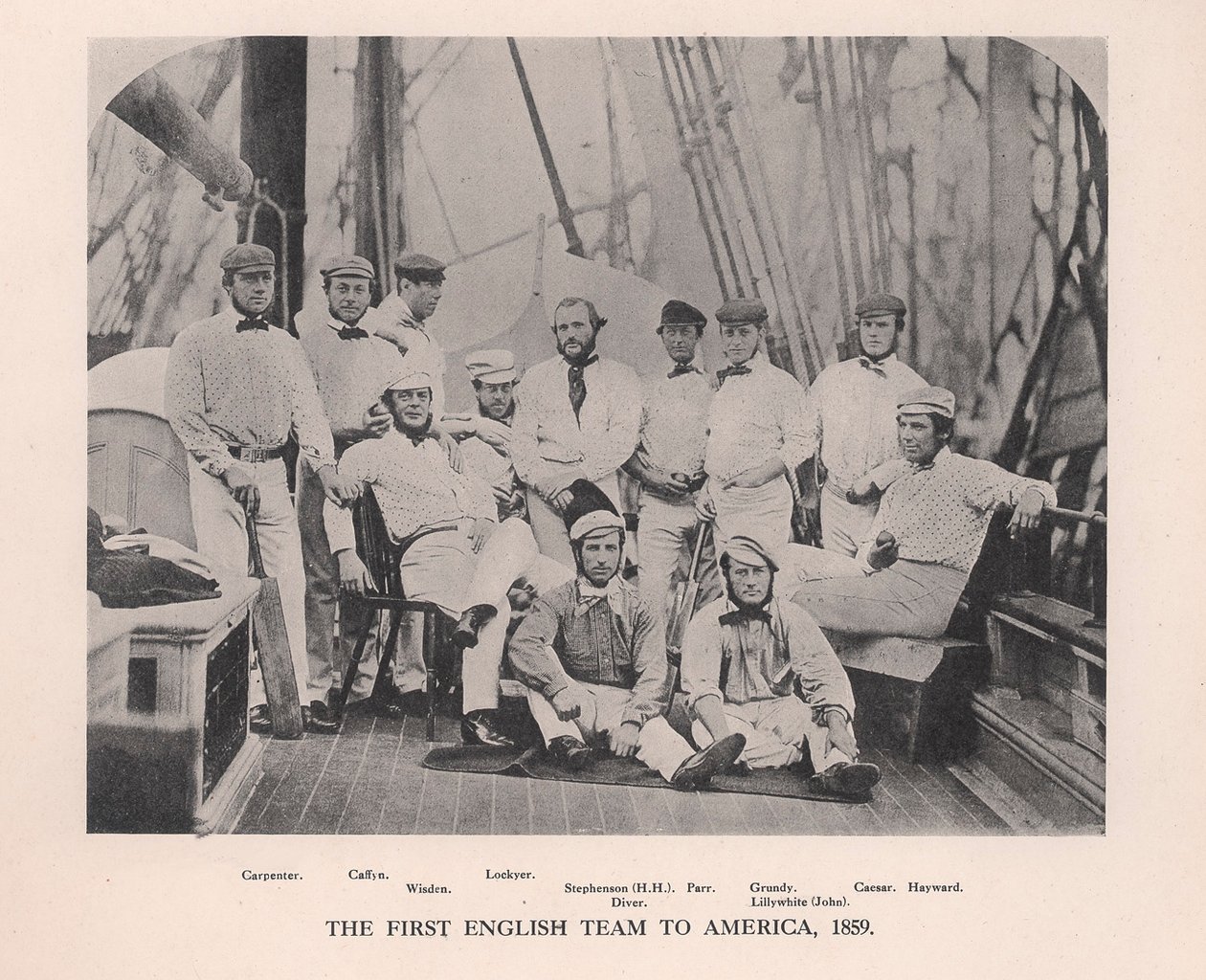 La prima squadra di cricket inglese a fare un tour in America, 1859, 1912 da Unbekannt