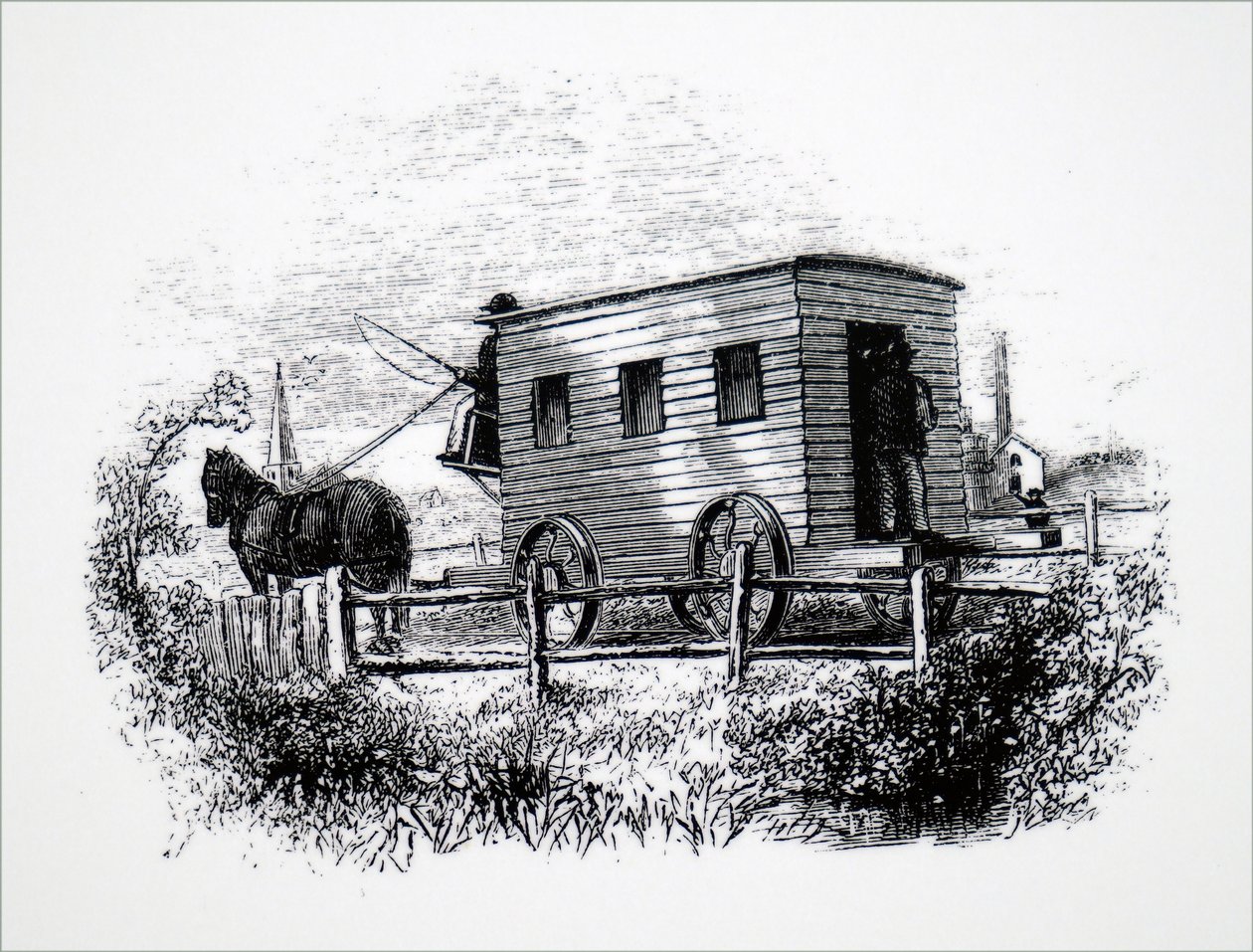 La prima carrozza passeggeri costruita da George Stephenson da Unbekannt