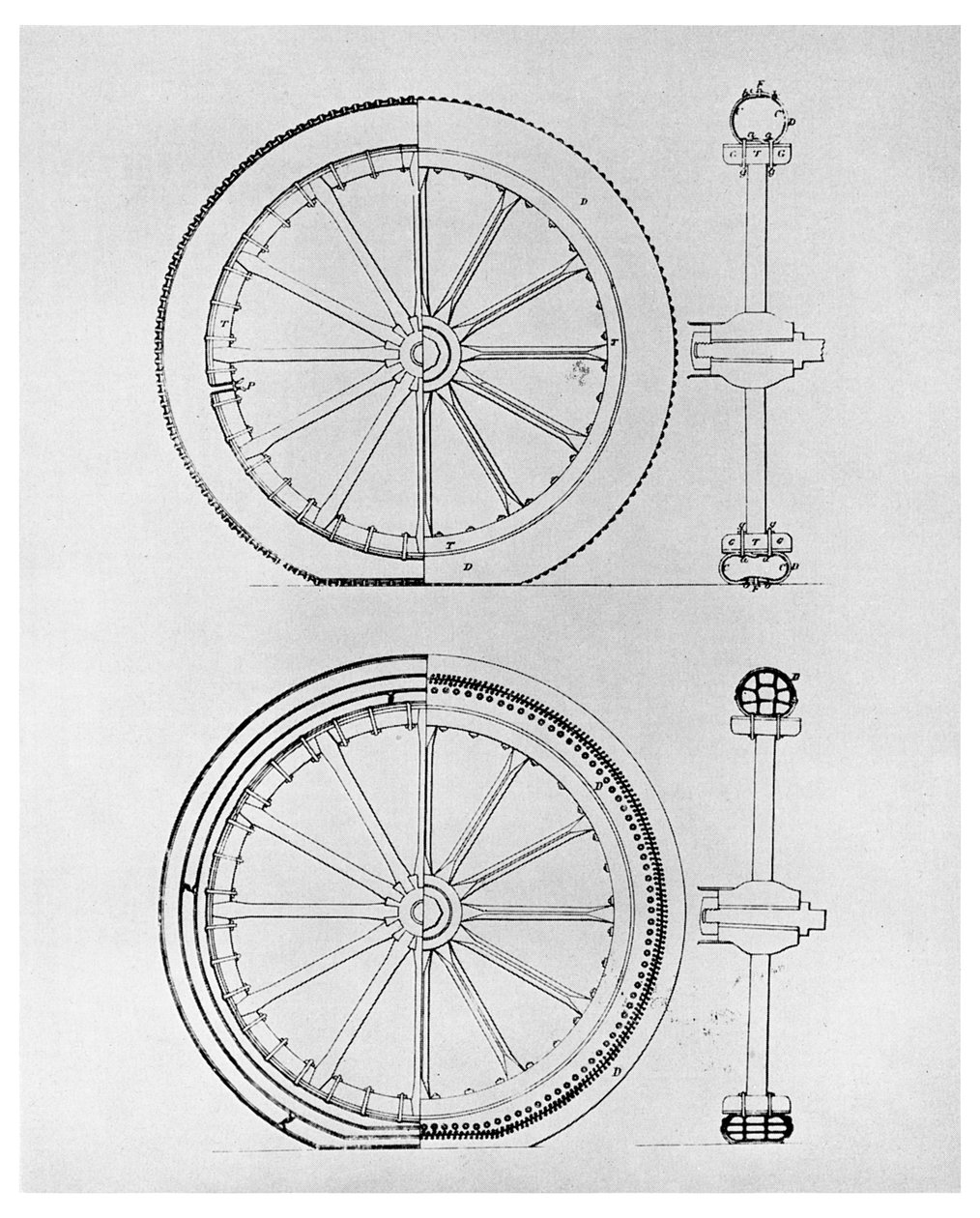 Il primo pneumatico, 1845-1956 da Unbekannt