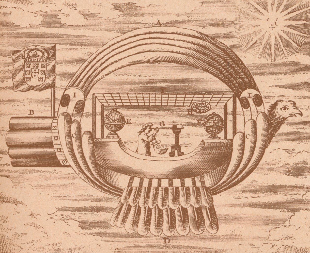 La nave volante, c1709, 1919 da Unbekannt