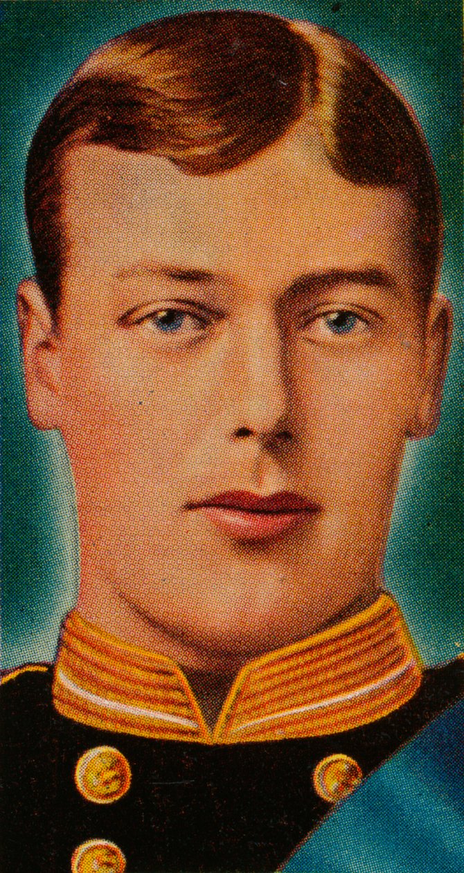 Il futuro re Giorgio V quando era sottotenente nella Royal Navy, c1880s 1935 da Unbekannt