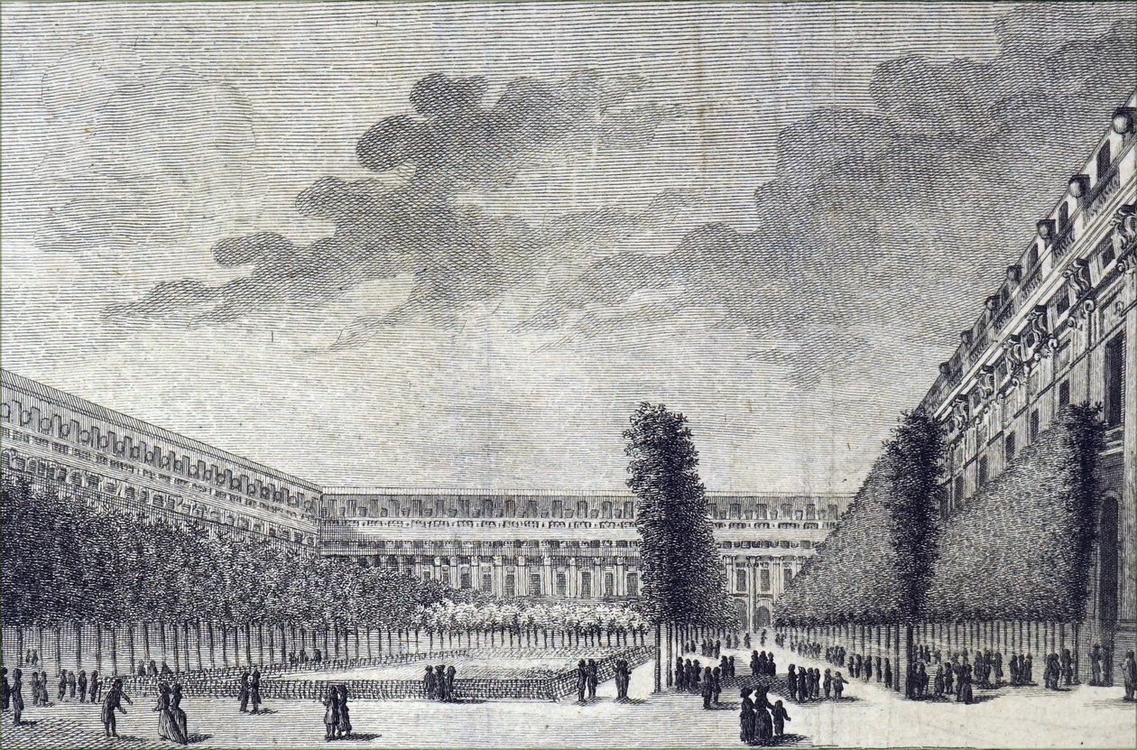 I giardini del Palais Royal a Parigi da Unbekannt