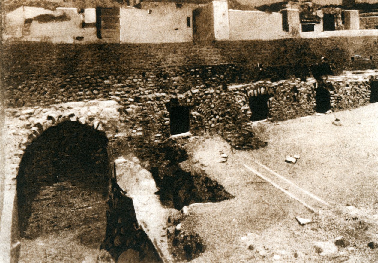 La grande terrazza sul criptoportico, Pompei, Italia, c. 1900 da Unbekannt