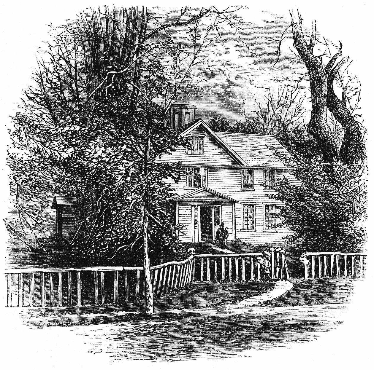 La casa di Amos Benson Alcott 1799-1888, Concord, Massachusetts, 1875 da Unbekannt