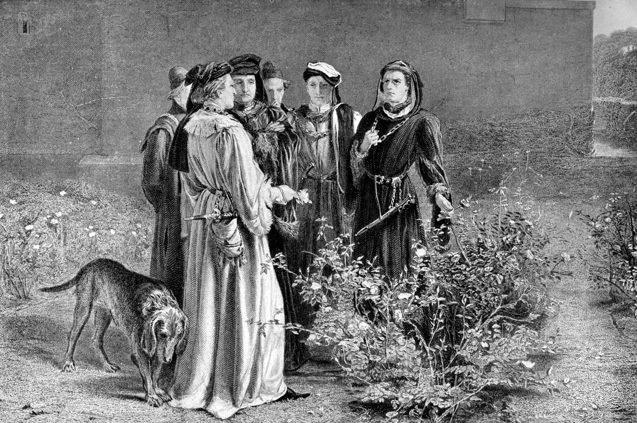 Le case di York e Lancaster, XV secolo da Unbekannt
