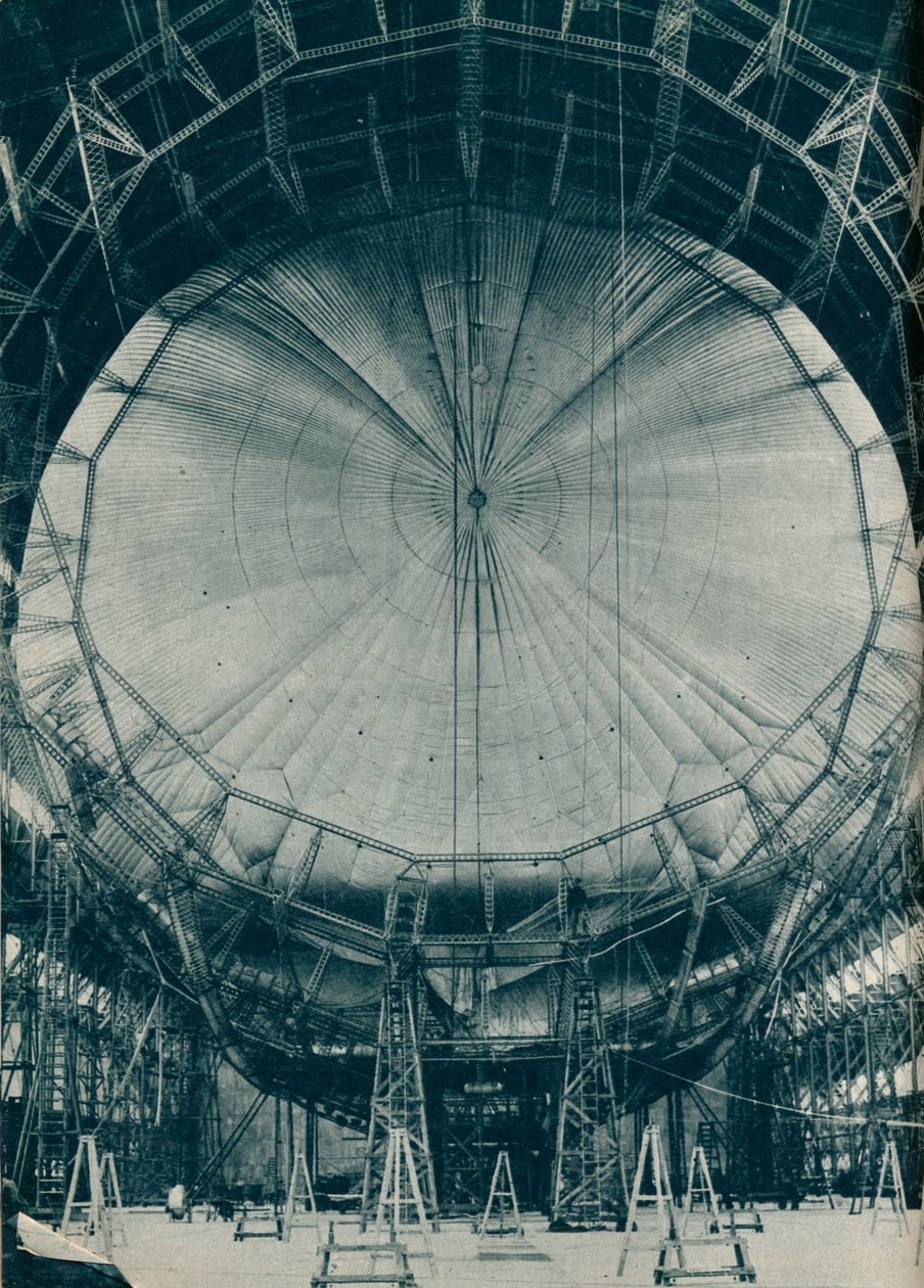 La struttura interna del dirigibile R101, c1929 c1937 da Unbekannt