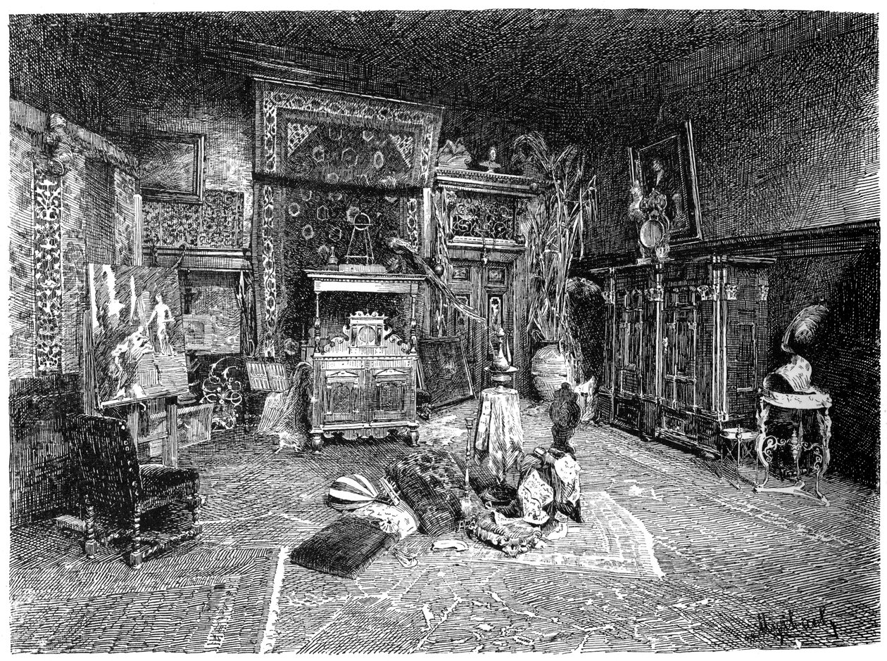 Il piccolo studio di Hans Makart, Vienna, Austria da Unbekannt