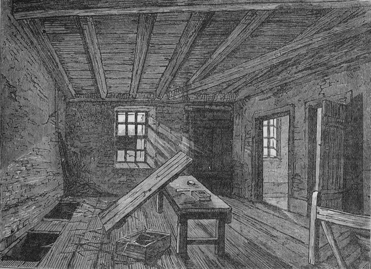 Il loft usato dai cospiratori di Cato Street, Londra, 1820 da Unbekannt