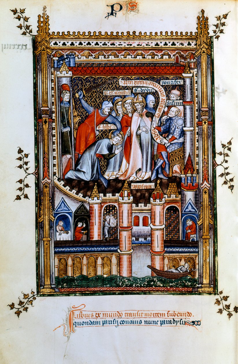 Il martirio di Lisbius, 1317 da Unbekannt