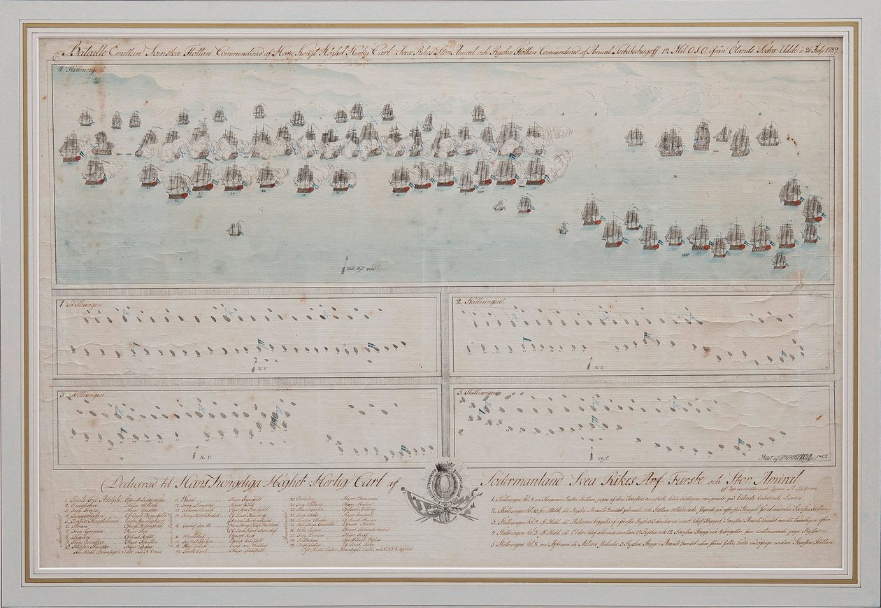 La battaglia navale di Öland del 26 luglio 1789, 1804 da Unbekannt