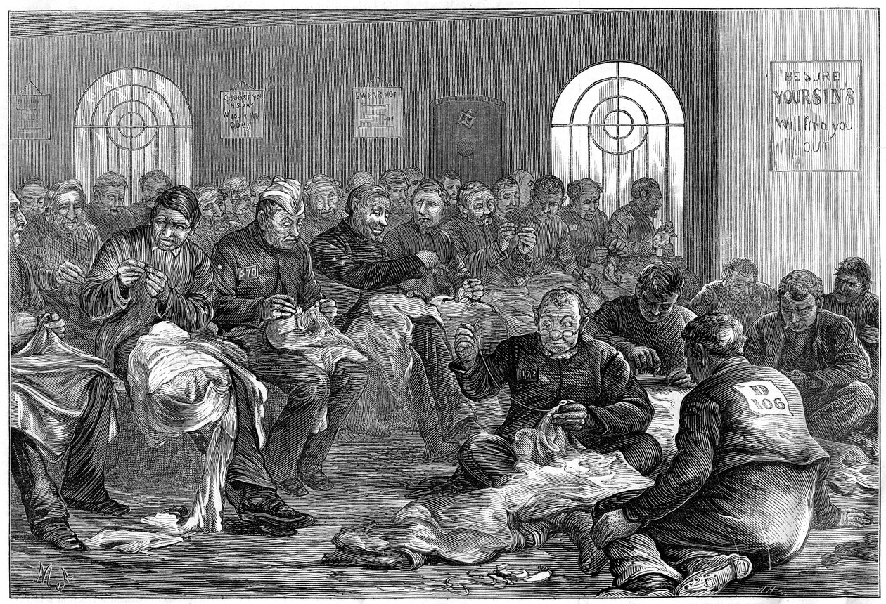La stanza degli aghi, prigione di Clerkenwell, Londra, 1874 da Unbekannt