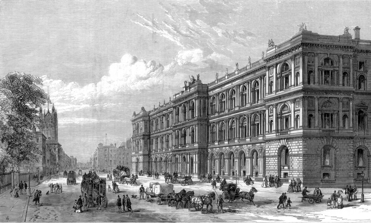 I nuovi Uffici di Casa e Coloniali, Parliament Street, Westminster, Londra da Unbekannt