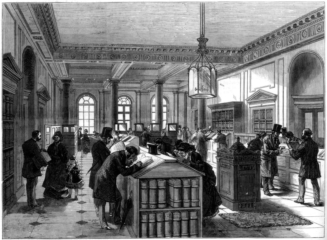 Il nuovo ufficio del registro dei testamenti, Somerset House, Londra, 1875 da Unbekannt